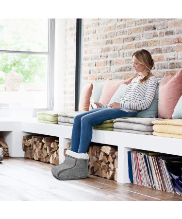 Medisana FW 150 Foot Warmers - Knitting Pattern Electric Heating 3 Temp Levels Auto Off & Overheat Protection Washable Fluffy Lining - International Shipping Available - Buy Online on GoSupps.com