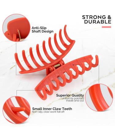 12 Pcs Large Non-Slip Hair Clips for Women - Strong Jaw Banana Clips for Thick and Thin Hair - Lightweight Hair Accessories - Best Gift for Women - Buy Online on GoSupps.com