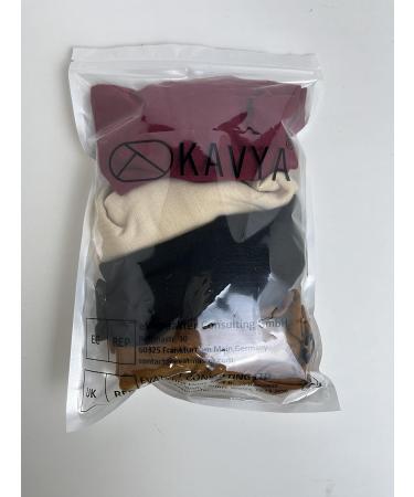 Kavya Wide Headbands for Women - Set of 4 | Soft Elastic Hair Bands for Yoga & Fashion | Knotted Headscarf & Hair Accessories for Adults - Buy Online on GoSupps.com