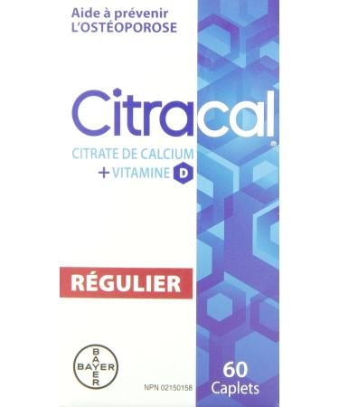 Citracal Calcium Citrate Vitamin D Caplet 60 Count (Pack of 1) - Buy Online on GoSupps.com