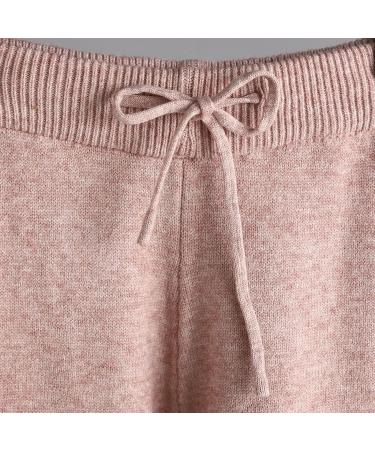 Women's Knitted Evening Pants Suit Set | High Collar Sweater | Autumn/Winter Thermal Beige - Buy Online on GoSupps.com