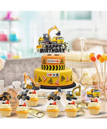 Building Vehicle Cupcake Topper - Excavator Cake Decoration for Kids' Birthdays - Buy Online on GoSupps.com