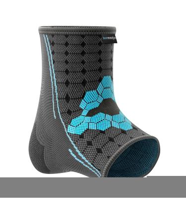 Bonmedico Non-Slip Ankle Bandage for Men & Women - Supportive Achilles Tendon Wrap - Unisex Gray Footbands - Ideal Wellness Gift - Buy Online on GoSupps.com
