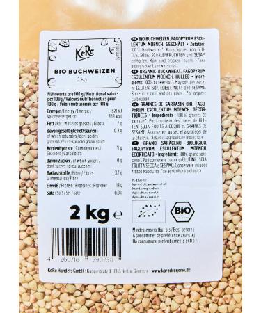 Buy Koro Organic Buckwheat 2 kg - Premium Quality Gluten-Free International Shipping - Buy Online on GoSupps.com