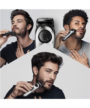 Braun Beard Trimmer & Hair Clippers Set for Men | Cordless Rechargeable Mini Foil Shaver & Gillette ProGlide Razor | 6 Piece Black/Silver Grooming Kit - Buy Online on GoSupps.com