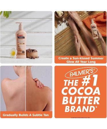 Palmers Natural Bronze Tanner 250ml Cocoa Butter Formula Body Lotion Sunkissed Summer Golden Tan Glow Dry Skin Stretch Marks & Scarring Skincare Sunbed Tanning Moisturiser curl hair jojoba scrub - Buy Online on GoSupps.com