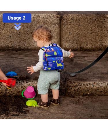 Accmor Toddler Dinosaur Backpack with Anti Lost Leash - Blue - Buy Online on GoSupps.com