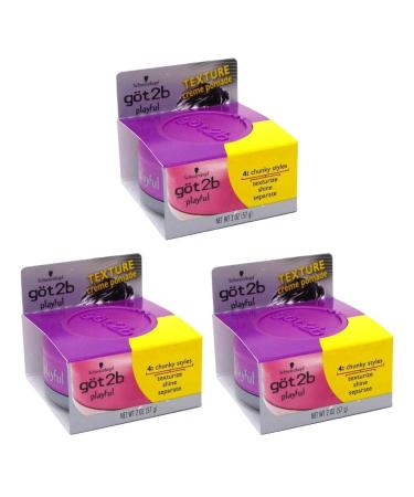 Got2B Playful Texturizing Creme Pomade 2 Oz (Pack of 3) - Set of 3 Hair Styling Pomades - Buy Online on GoSupps.com