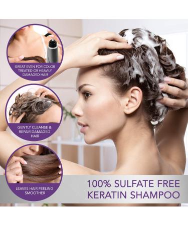 Silk Keratin Smooth Protection Sulfate-Free Shampoo - 3.4 Oz | International Shipping Available - Buy Online on GoSupps.com