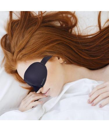100% Natural Silk Sleep Mask | Adjustable Eye Mask for Ultimate Comfort | Luxury Sleep Accessory - Buy Online on GoSupps.com