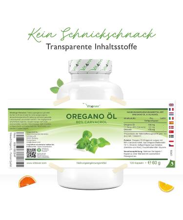 Premium Oregano Oil Capsules - 120 ct - 150 mg - 80% Carvacrol - 10x Concentrated - 100% Pure French Origanum Vulgar - High-Dose Laboratory Tested - Buy Online on GoSupps.com