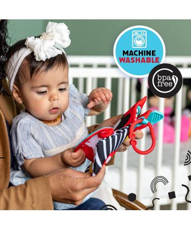 Disney Baby Mickey Mouse Soft Book | High Contrast Crinkle Plush for Boys and Girls Ages 0+ | Stroller Clip and Teether - Buy Online on GoSupps.com