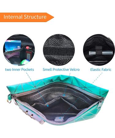 Smell Proof Bag with Combination Lock 6x9 - Odor Proof Pouch Container for Travel - Green - Buy Online on GoSupps.com