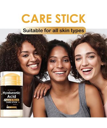 Hyaluronic Acid Neck Facial Care Stick Face Moisturizer with Hyaluronic Acid Lifting & Firming Day & Night Facial Hydrating Serum Balm Stick Nourishing Anti Aging Repair Cream for All Skin Types - Buy Online on GoSupps.com