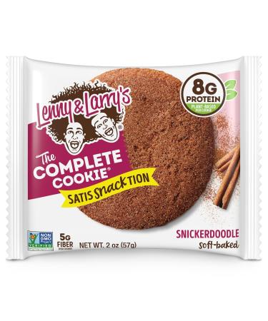 Lenny & Larry's The Complete Cookie Snickerdoodle Soft Baked 8g Plant Protein Vegan Non-GMO 2 Ounce Cookie (Pack of 12) 2 Ounce (Pack of 12) - Buy Online on GoSupps.com