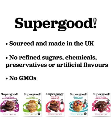 Supergood Bakery Vegan Banana Bread Mix - 250g | Gluten-Free & Dairy-Free Cake Mix - Buy Online on GoSupps.com