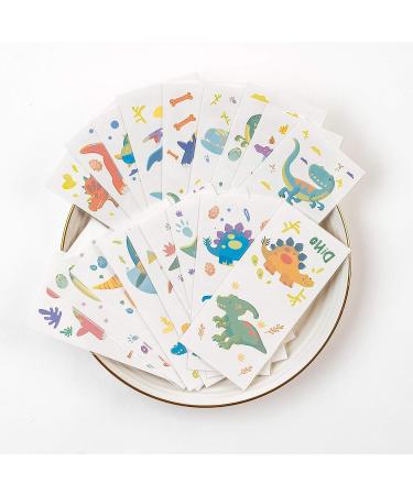 PapaKit Party Dinosaurs 36 Temporary Fake Tattoo Set - Kids Birthday Party Favor - Non-Toxic, Food Grade Ingredients - Safe & Removable - Buy Online on GoSupps.com