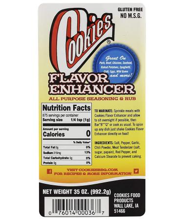 Cookies Flavor Enhancer All Purpose Seasoning - 35 oz | Enhance the Taste of Your Dishes with Our Premium Seasoning - Buy Online on GoSupps.com