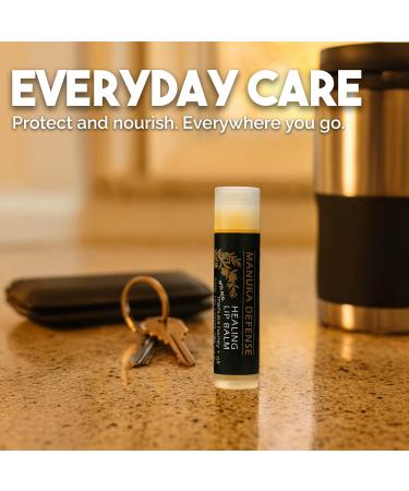 BALM OF GILEAD Manuka Defense Healing Lip Balm - Intensive Moisture Therapy in Tube w/Manuka Tea Tree & Cooling Peppermint - Ideal for Chapped & Cracked Lips - Beauty Pack Of 4-0.15 oz - Buy Online on GoSupps.com