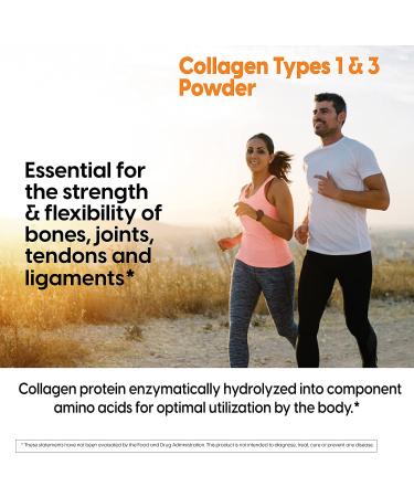 Doctorâ€™s Best Collagen Types 1 & 3 Powder - Peach Flavor, 8.1 oz | Supports Skin & Joint Health - Buy Online on GoSupps.com
