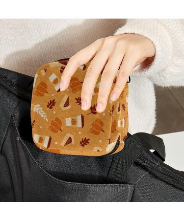 Halloween Pattern Sanitary Napkin Storage Bag | Period Kit Pouch for Menstrual Cup & Pads | Portable & Zippered | Women, Teen Girls, Ladies | Color 6 - Buy Online on GoSupps.com