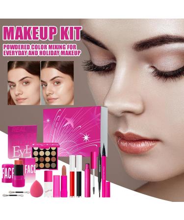 Makeup Kit: Beginner Makeup Set Durable Complete Professional Sweatproof Tray Cosmetic Make Up Starter Beginner Makeup Kits for Women | - Buy Online on GoSupps.com