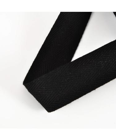 50 Yard Black 1 Inch Cotton Twill Tape Ribbon - Herringbone Bias Tape for Sewing DIY Craft - Buy Online on GoSupps.com