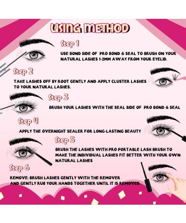 DIY Lash Extension Kit with 360 Pcs Lashes, Bond, Seal, Applicator, and Remover - Beginner's Individual Lashes Kit for Home Use (40D-D-10-16 Mix) - Buy Online on GoSupps.com