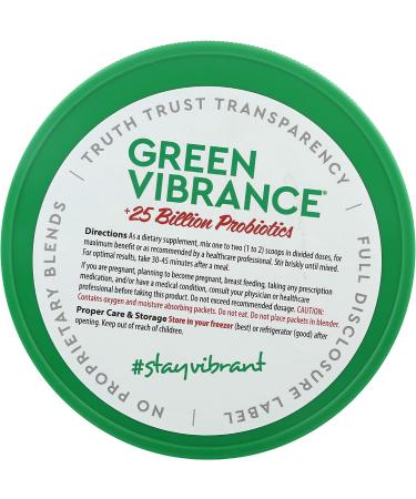 Vibrant Health Green Vibrance Probiotics 25 Billion - Version 18.0, 23.28 oz (660 g) - Buy Online on GoSupps.com