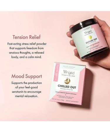 Winged Chilled Out Natural Calm Powder - Blood Orange Flavor (30 Servings) | Non-GMO - Buy Online on GoSupps.com