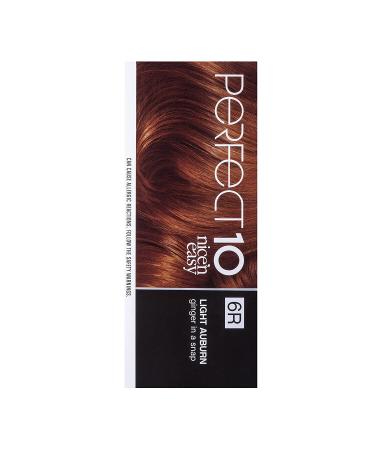 Clairol Nice'n Easy Perfect 10 6R Light Auburn Hair Dye - 1 Pack - Buy Online on GoSupps.com