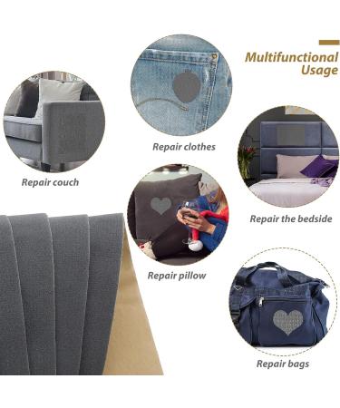 6 Pieces Upholstery Patch Sofa Couch Carpet Scratches Patch Velvet Repair Patch Self Adhesive Flannel Fabric Patch for Furniture Car Seats Jeans Hand Bag Jackets  11.81 x 7.87 Inch (Gray) - Buy Online on GoSupps.com