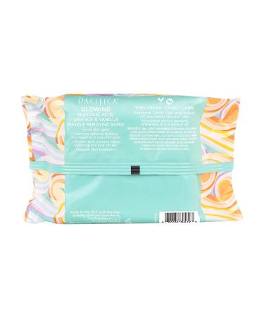 Pacifica Beauty Glowing Makeup Remover Wipes with Glycolic Acid, Coconut Water, Aloe - 30 Count Plant Fiber Towelettes - Vegan Clean Skin Care - Buy Online on GoSupps.com