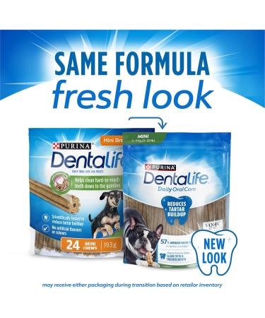 DentaLife Daily Oral Care Dog Treats for Mini Breed Dogs - 193 g Pouch (1 Pack) 193 g (Pack of 1) - Buy Online on GoSupps.com