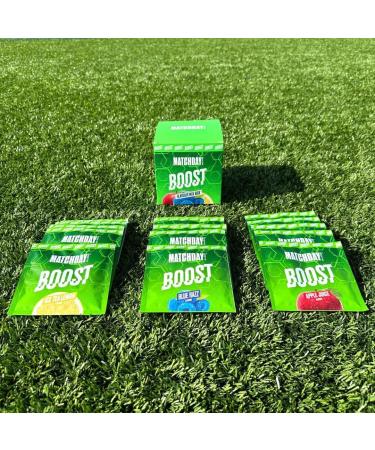 Matchday Nutrition Boost Mix Box Starter Pack | 3 Flavors | ATP Booster | Sports Drink with Amino Acids & Carbs | 15 Portions for Speed Explosiveness & Endurance | International Shipping Available - Buy Online on GoSupps.com