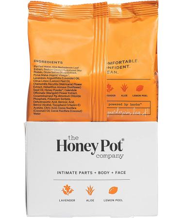 Honey Pot Company Feminine Wipes - Normal 30 Count | Organic & Refreshing Care - Buy Online on GoSupps.com
