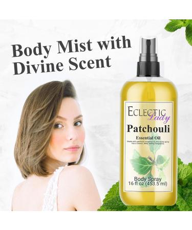 Body Spray for Women 16 Oz Patchouli Essential Oil Body Mist with Long-Lasting Fragrance Earthy & Clean Scent Reminiscent of the 1960s & 70s Light Subtle Perfume with Wood Notes 100% Paraben Free Regular Strength 16 Fl Oz (Pack of 1) - Buy Online on GoSupps.com
