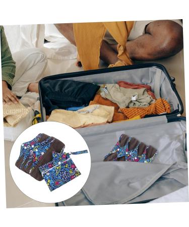 Mama Cloth 6Pcs Washable Menstrual Pads - Reusable Panty Liner Leak-Proof Napkin Charcoal Bamboo Pads - Assorted Colors - Pack of 6 - Buy Online on GoSupps.com