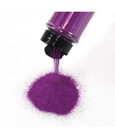 Aslanka 140g Purple Holographic Glitter Powder - Ideal for Nail Art Epoxy Resin Eyeshadow & DIY Crafts | International Shipping - Buy Online on GoSupps.com