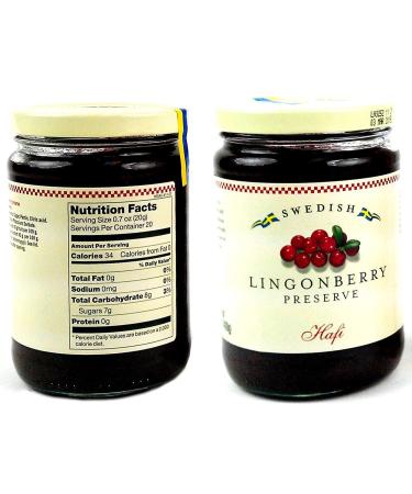 Hafi Lingonberry Preserves 14.1 oz Jar - Premium Quality in Elegant BlackTie Box - Buy Online on GoSupps.com