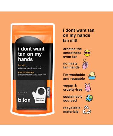 B.tan Tanning Mitt | Hand-Free Self Tanning Applicator for Streak-Free, Natural Bronzed Glow - Buy Online on GoSupps.com