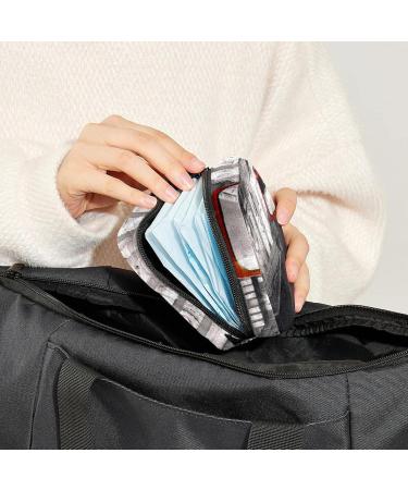 Buy Women's London Night Portable Period Kit Bag with Storage Pockets - Stylish & Functional Feminine Product Holder - Buy Online on GoSupps.com