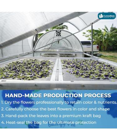 Lavendium CA Premium 220g (7.76oz) Blue Butterfly Pea Flowers 100% Natural & Pure from Blue Butterfly Pea Flowers Dried Wildcrafted Blue Pea Flowers Tea Butterfly Pea Flowers Loose Leaf Herbal Tea No Gluten Vegan - Buy Online on GoSupps.com