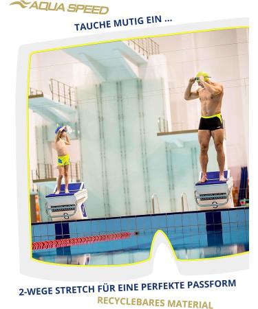 Aqua Speed Boys Swimming Trunks - Blue Navy | Swimwear for Kids + Free eBook | Comfortable Badepants & Swim Boxes - Buy Online on GoSupps.com