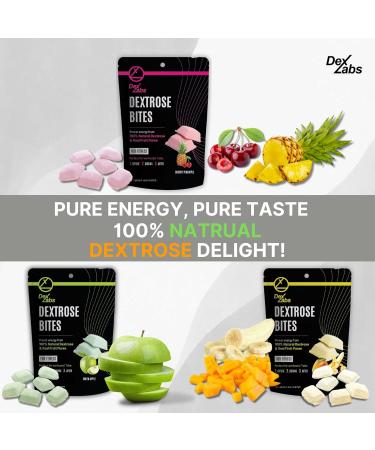Buy Dextrose Bites - Green Apple Energy Melts for Workout & Running | Portable Glucose Tablets | 12 Bites - Buy Online on GoSupps.com