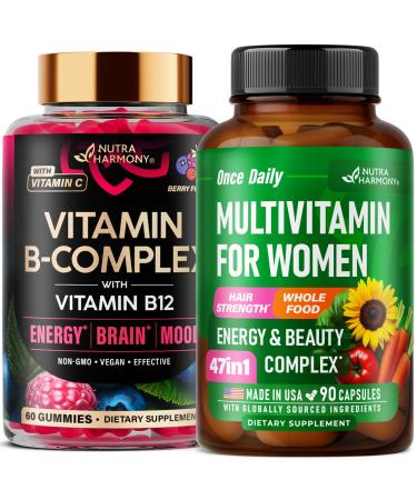 NUTRAHARMONY Vitamin B-Complex Gummies & Multivitamins for Women