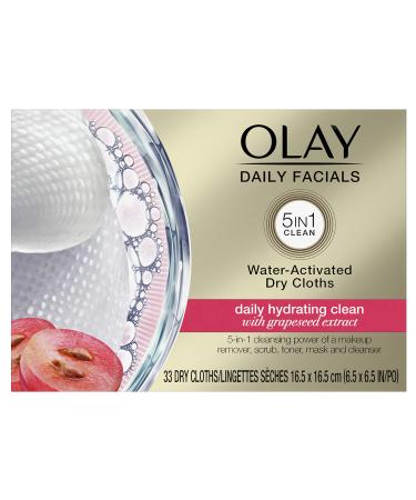 Olay 4-In-1 Daily Facial Cloths, Normal Skin 33 Count, Packaging May Vary Packaging may Vary - Buy Online on GoSupps.com