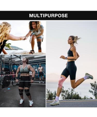 ENEX Knee Support Brace - Compression Sleeve with Side Stabilizers & Patella Gel Pad for Meniscus Tears, Arthritis & Joint Pain Relief - Ideal for ACL, Running & Sports - Black/Grey, Size L - Buy Online on GoSupps.com