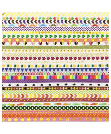 NANYNNU Cute 48 Rolls Washi Tape Set - Foil Gold Thin Decorative Masking Tapes 3MM Wide - Ideal for DIY Crafts, Scrapbooking, Gift Wrapping - Planner Tape Set - Buy Online on GoSupps.com
