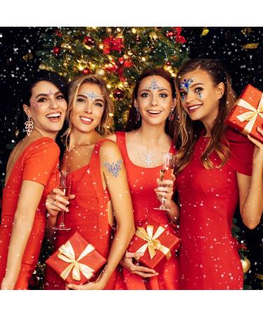 Lusy DM 12 Sets Face Gems - Rhinestone Mermaid Temporary Tattoos for Festival, Halloween & Rave Parties - Buy Online on GoSupps.com